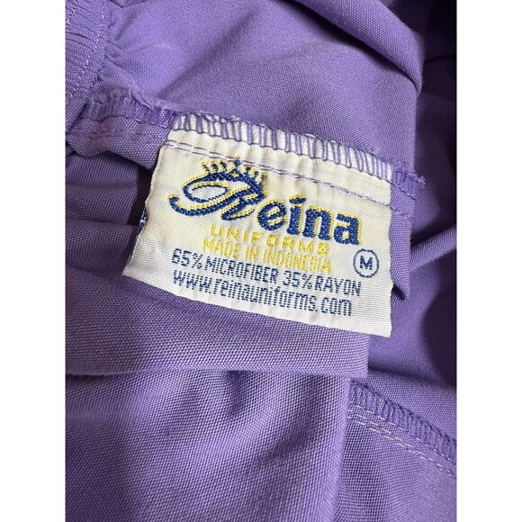 Reina Purple Drawstring Staright Leg Scrub Pants Size Medium - Picture 5 of 6